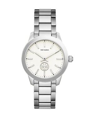 Tory Burch Silver-Tone Bracelet Watch